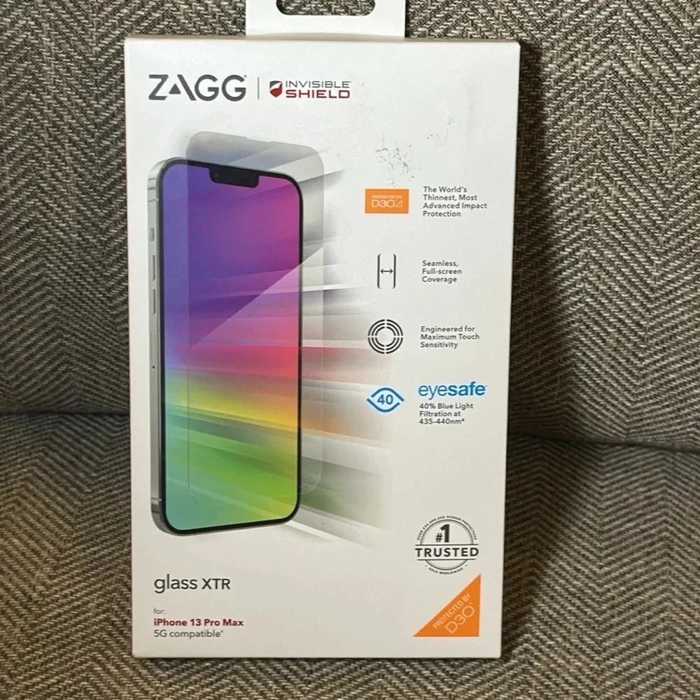 NWT ZAGG Invisible Shield Glass XTR iPhone 13 Pro Max Screen Protector Sealed